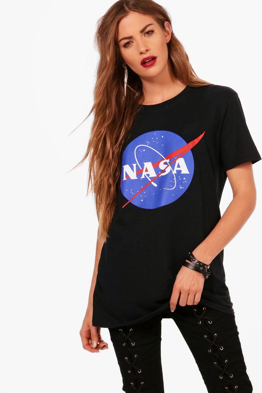 Black NASA T-shirt med tryck image number 1