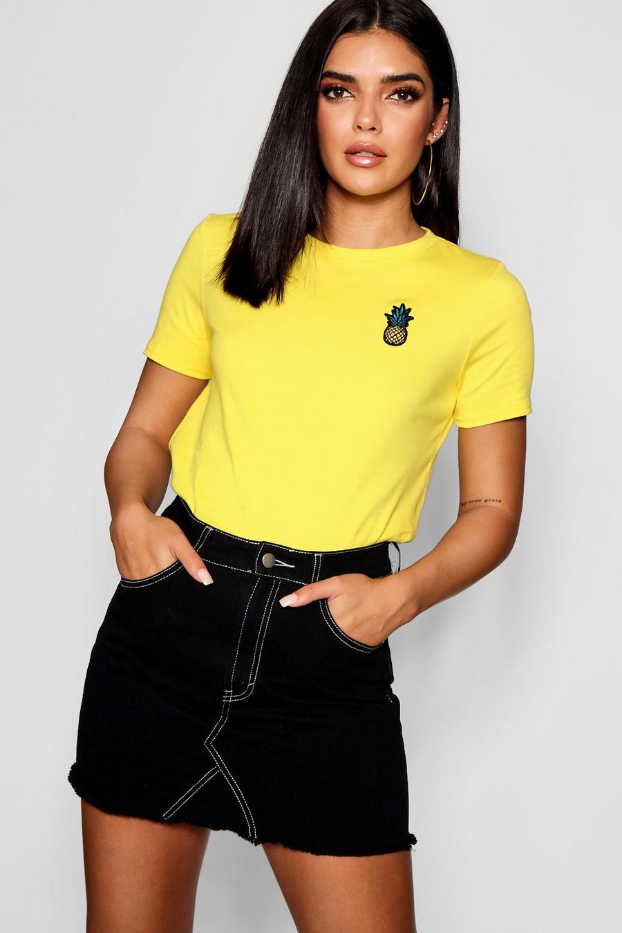 T-shirt ananas, Yellow image number 1