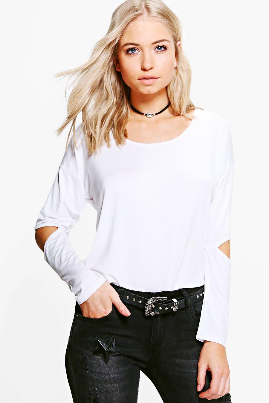 Isabelle Oversized Cut Out Elbow Top image number 1