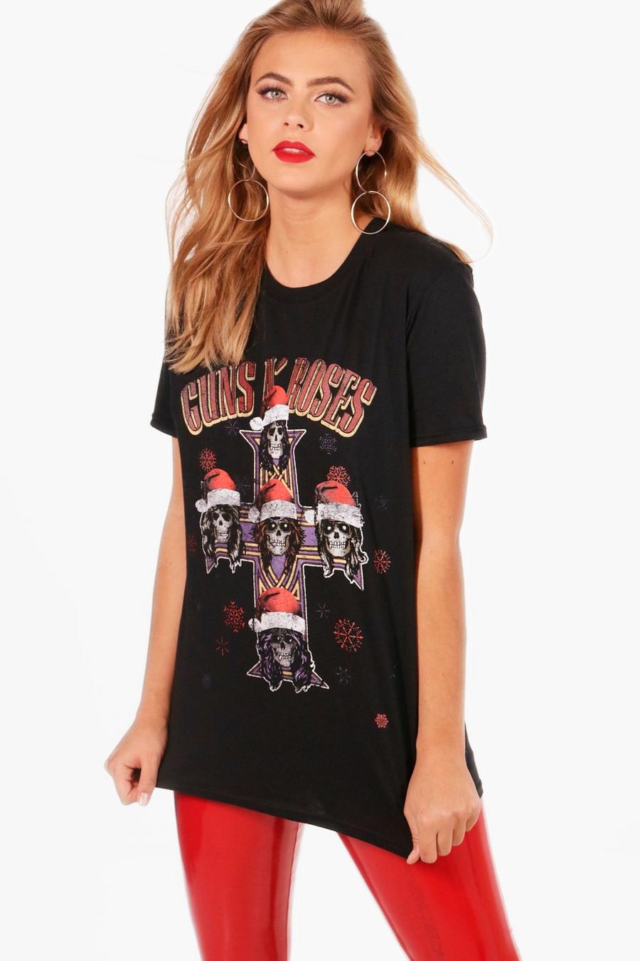 Weihnachtliches Guns N' Roses-Band-T-Shirt image number 1