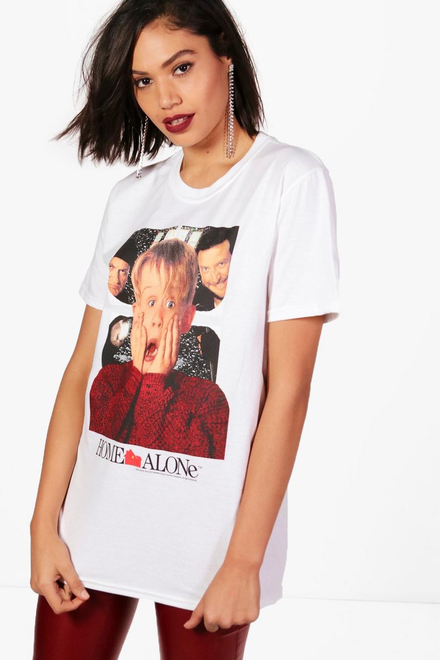 White Erin Home Alone Licence T-Shirt image number 1