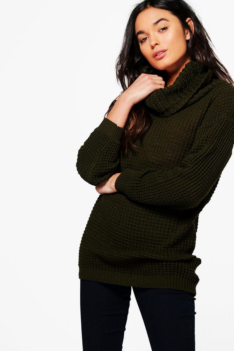 Rebecca Cowl Neck Oversized Boyfriend Sweater image number 1