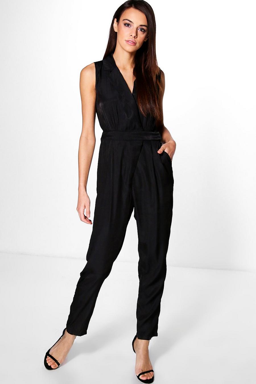 Isla Wrap Over Woven Jumpsuit image number 1
