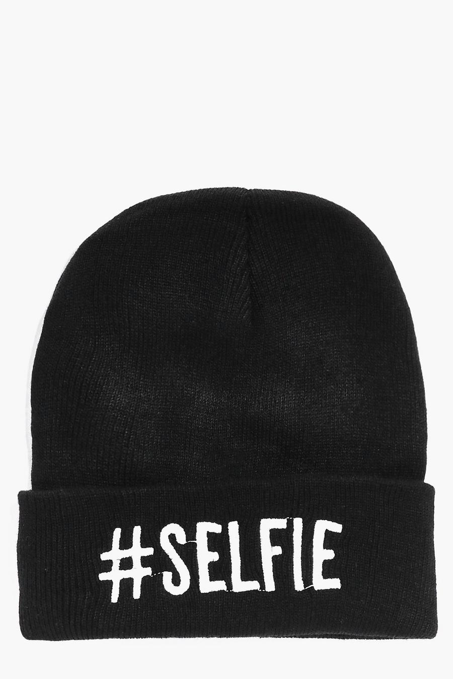 Neve Selfie Slogan Beanie Hat image number 1
