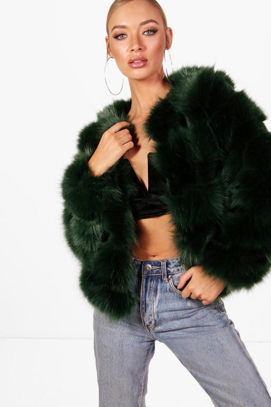jasmine giacca con pannelli in pelliccia sintetica image number 1