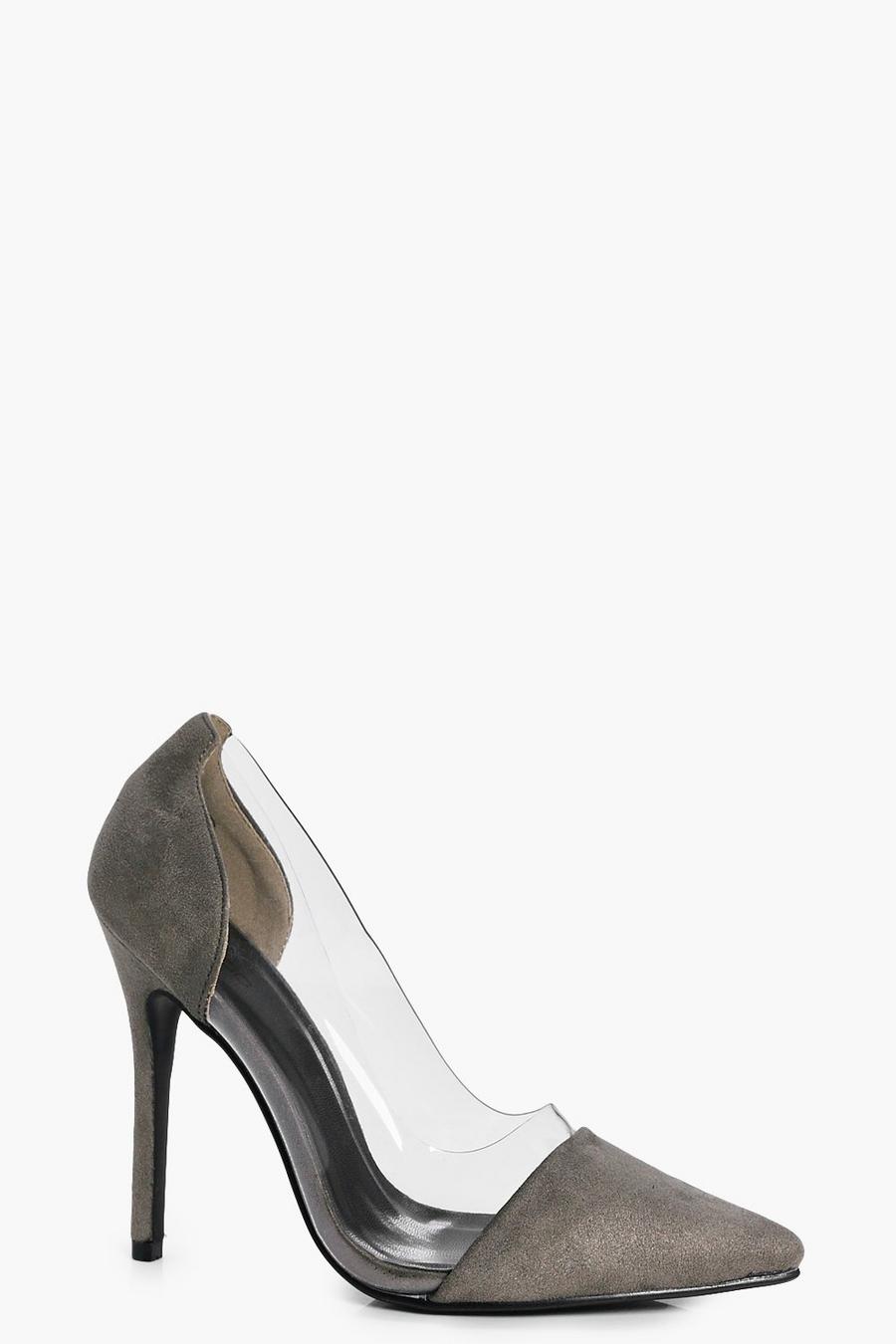 Lydia Clear Side Pointed Court Shoes image number 1