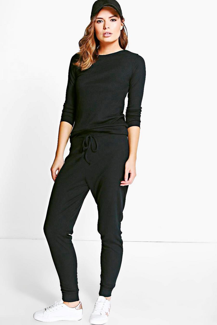 Lucy Rib Knit Jogger Loungewear Set image number 1