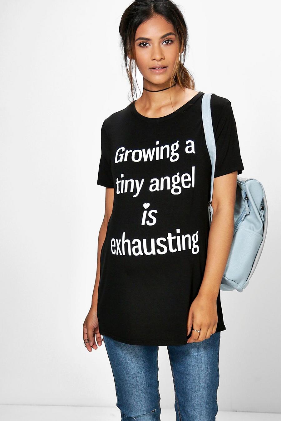Umstandsmode Katy T-Shirt mit Growing-A-Tiny-Angel-Print image number 1