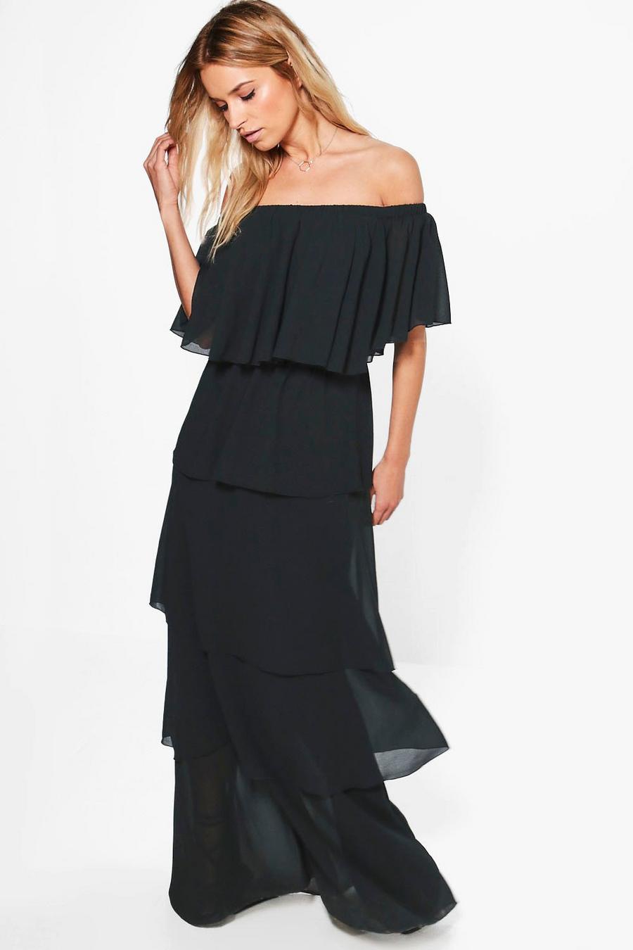 Amiee Off Shoulder Ruffle Maxi Dress image number 1