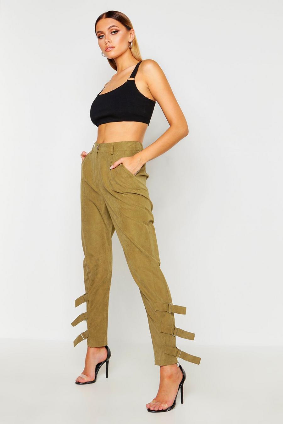 Nysa Buckle Ankle Soft Touch Utility Pants image number 1