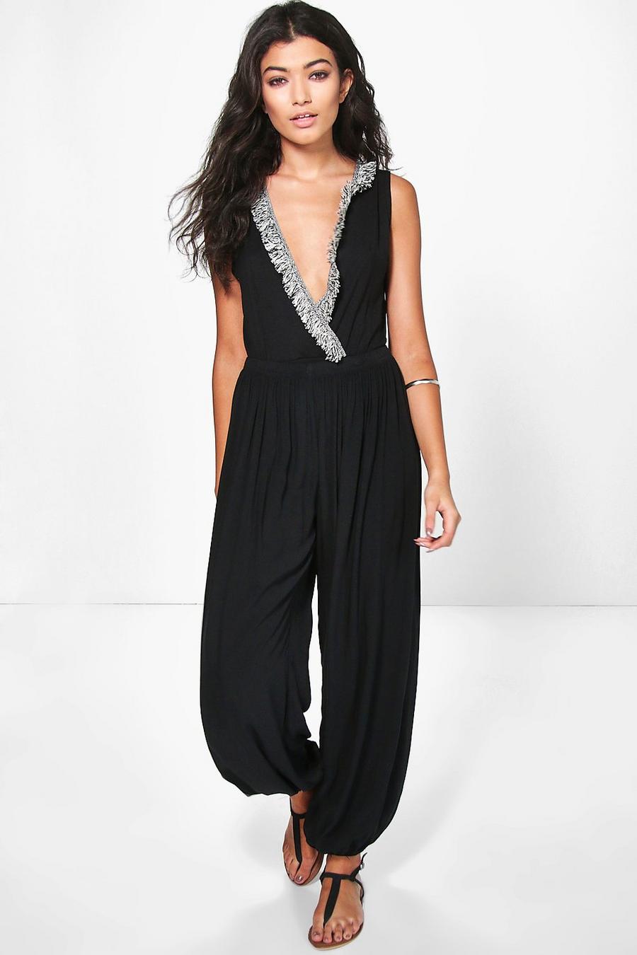 Black Valerie Slouchy Trousers image number 1