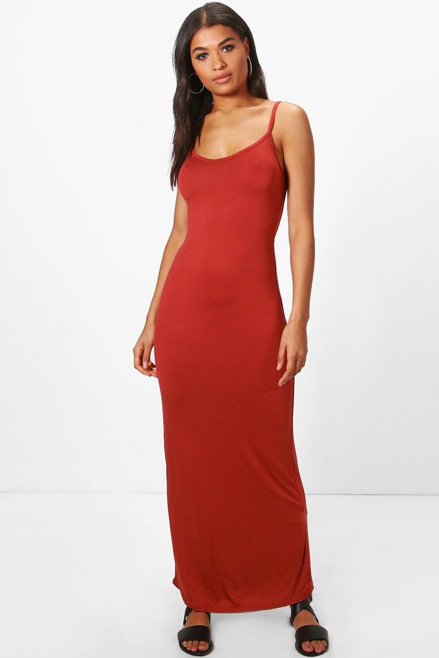 Cinnamon Basic Strappy Maxi Dress image number 1