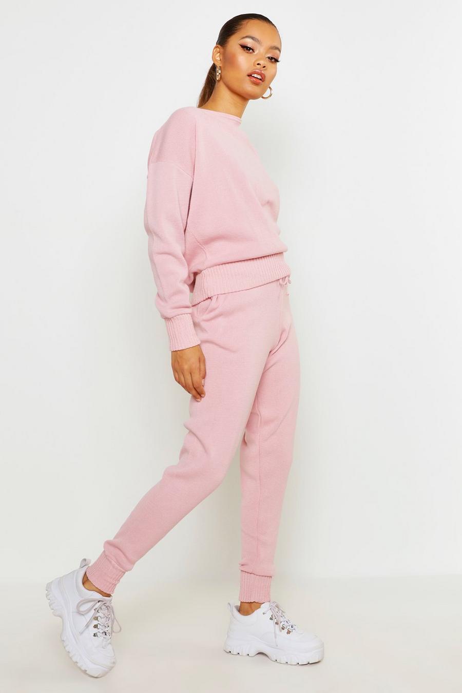 Pink Boutique Heavy Knitted Tracksuit image number 1