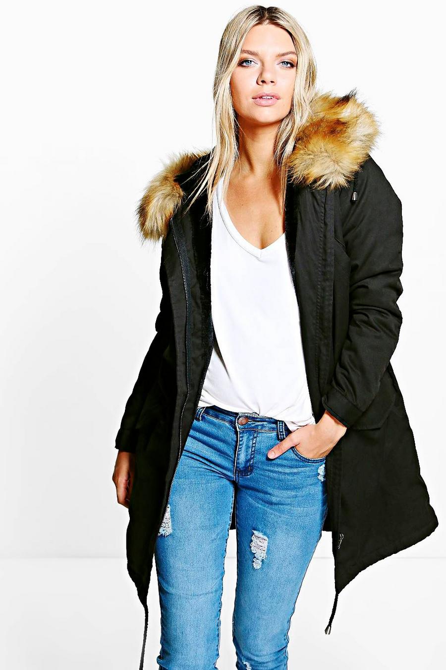Mia Faux Fur Lined Parka image number 1
