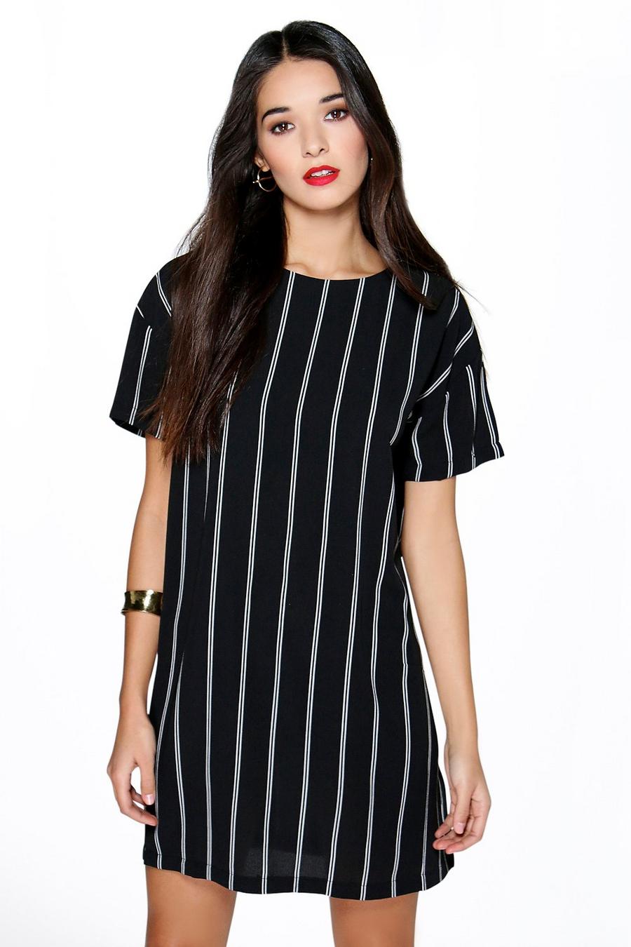 Tanya Vertical Stripe Shift Dress image number 1