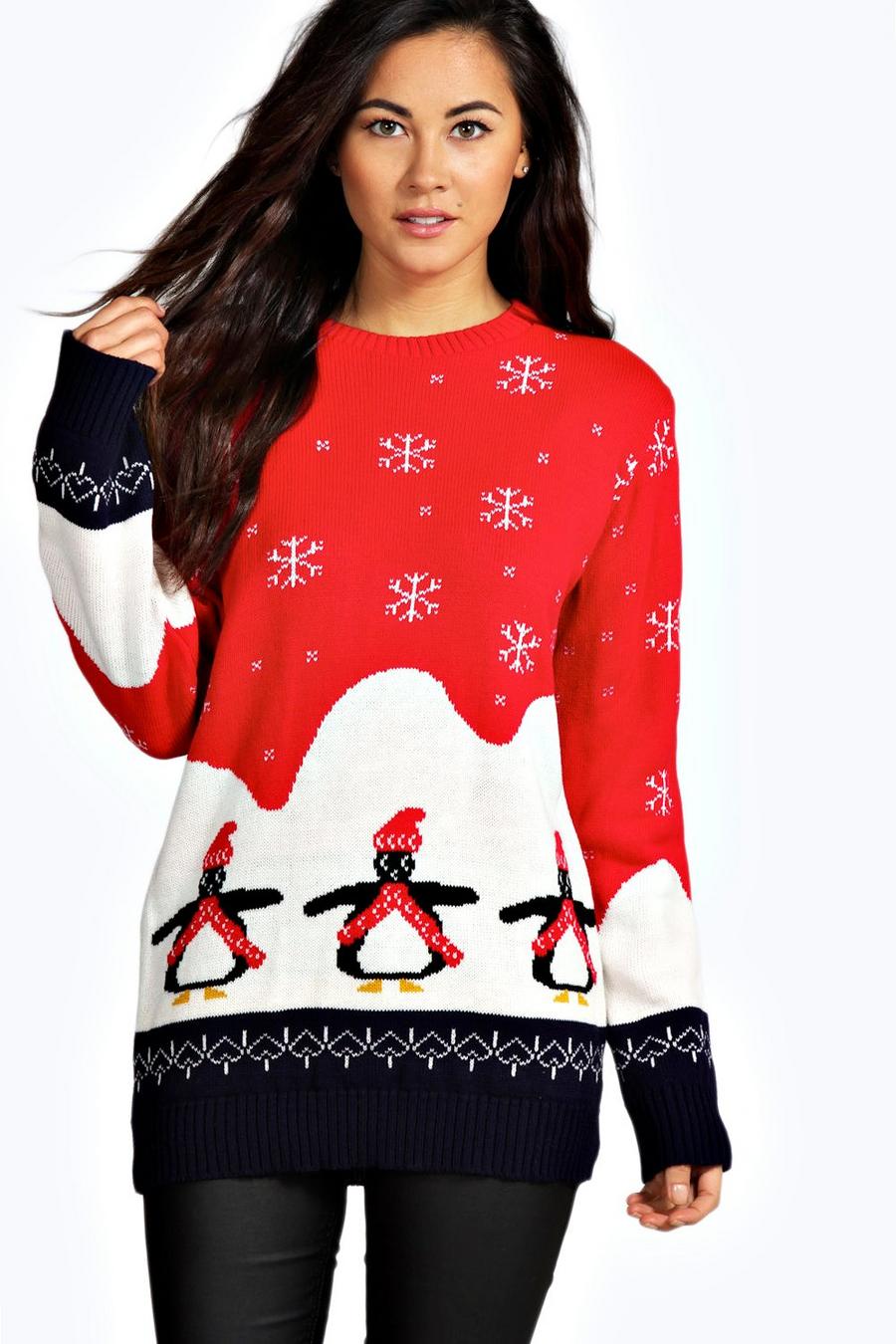 Willow Penguin Christmas Sweater image number 1