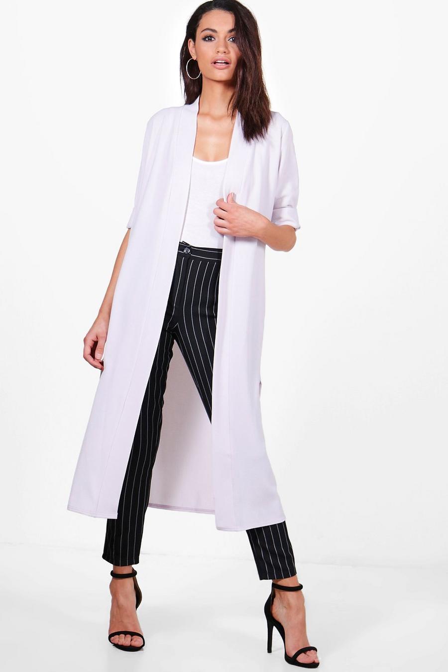 Lilac Turn Up Cuff Duster Coat image number 1