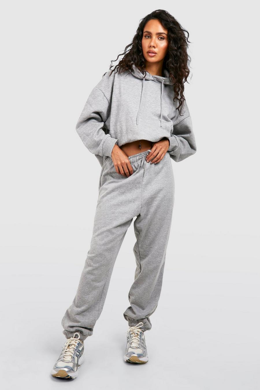 Grey marl Recycled Oversized Sweater Track Pants