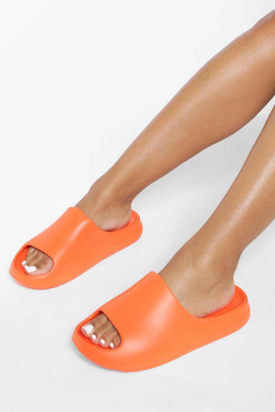 Orange Dikke Slippers