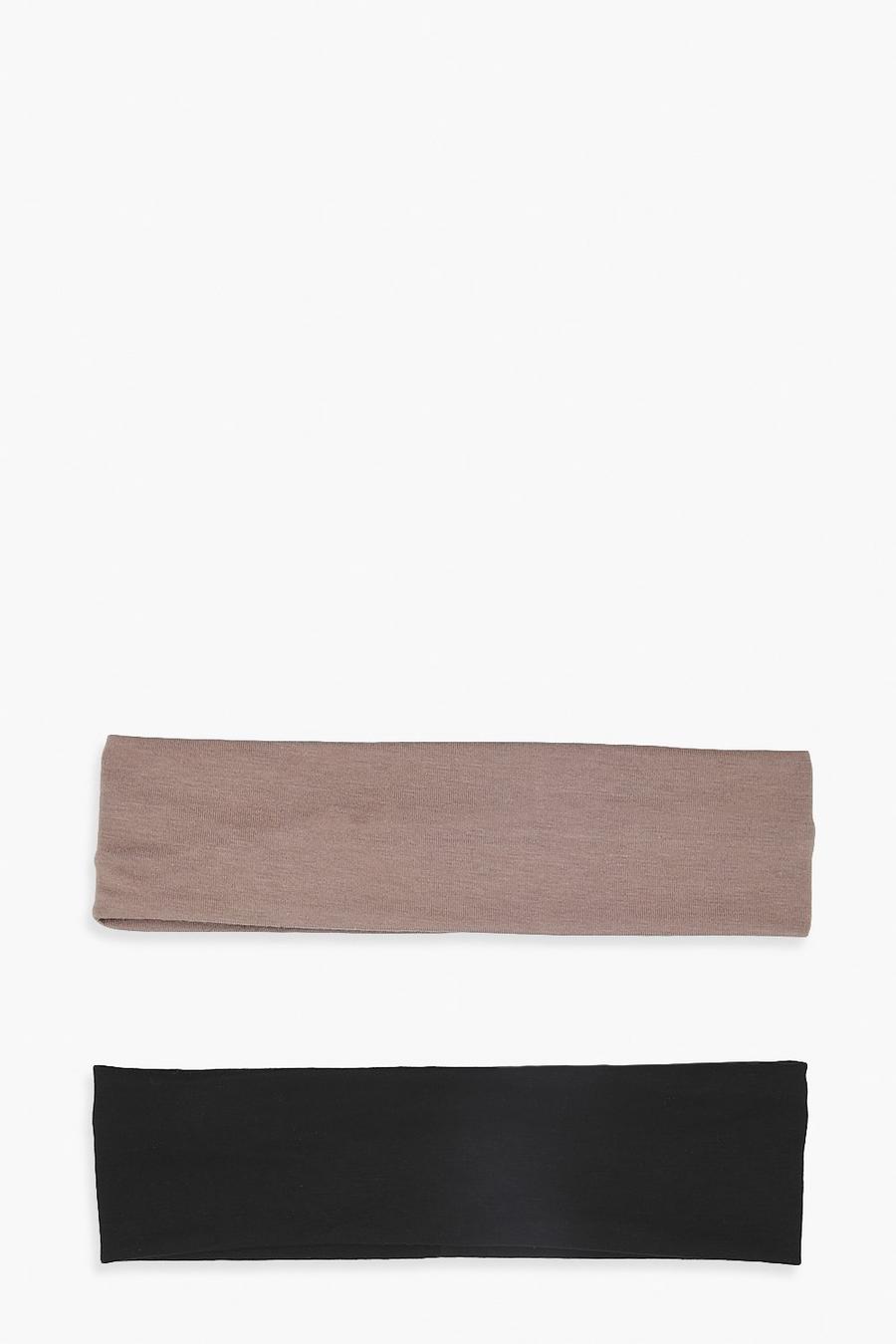 Multi Pack Of 2 Wide Jersey Knit Headbands