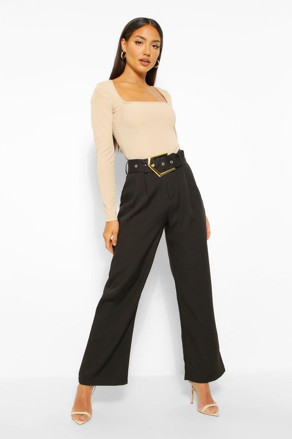 Trousers Statement Buckle Tailored Trouser