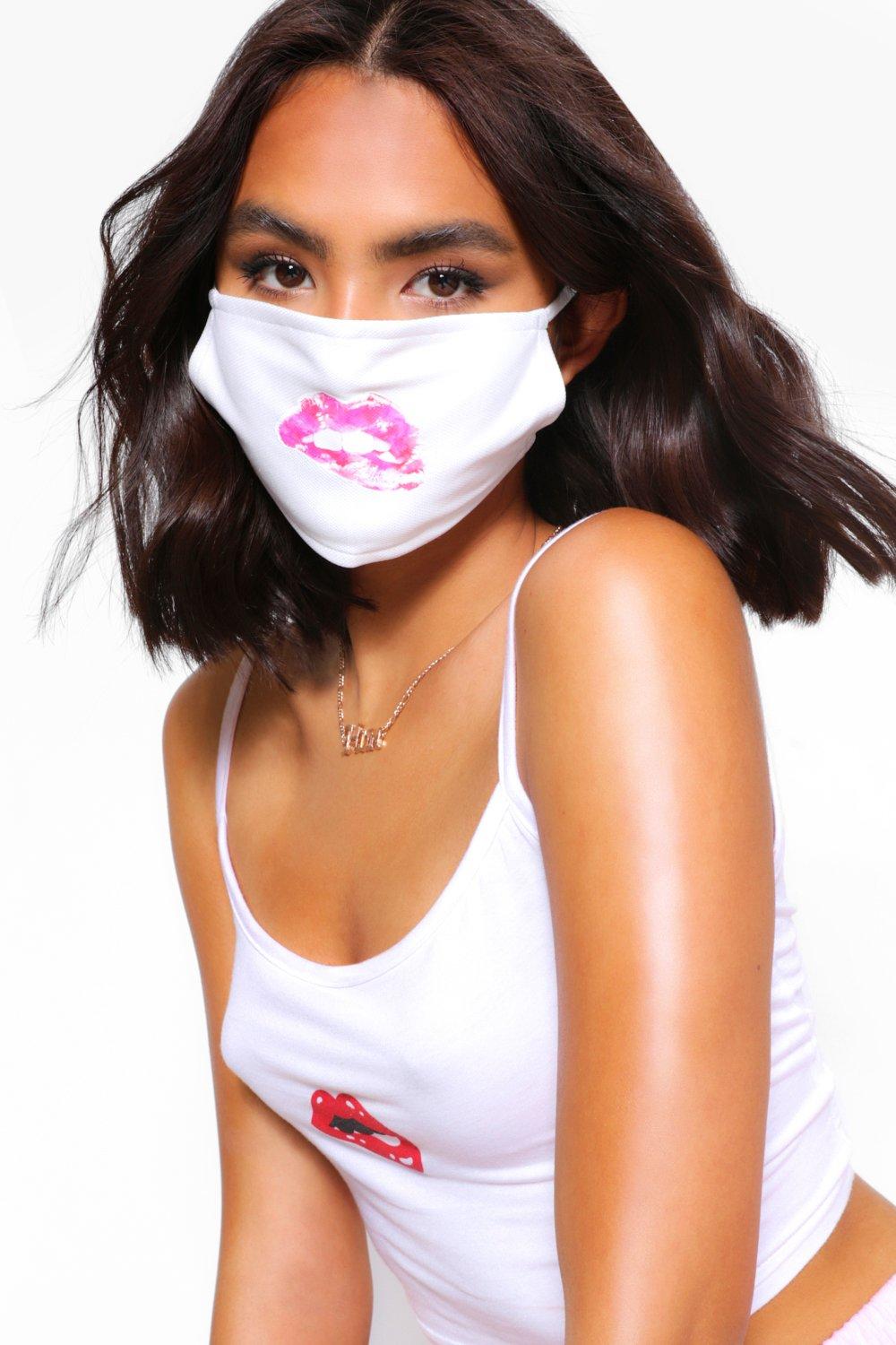 ACCESSORIES Lip Bite Fashion Face Mask 