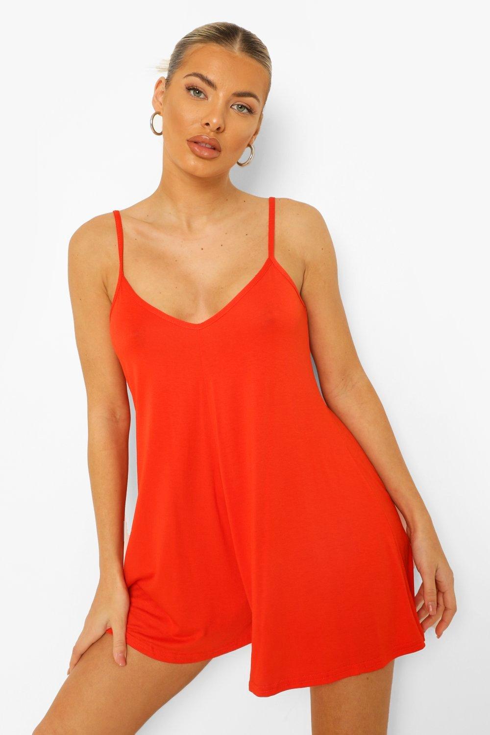 Don't Miss Out Basic Jersey Cami Playsuit 