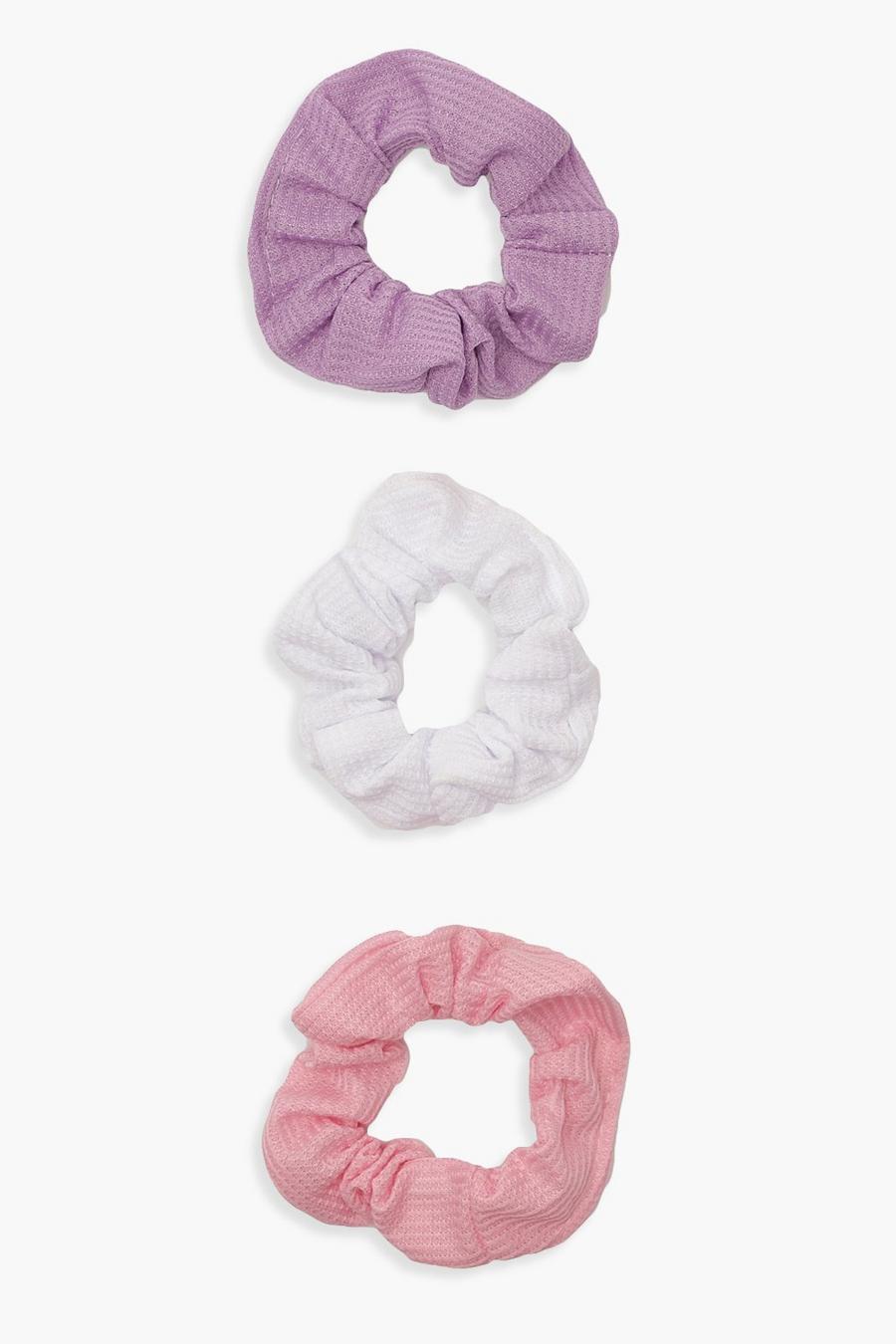 Pink 3 Pack Scrunchies image number 1