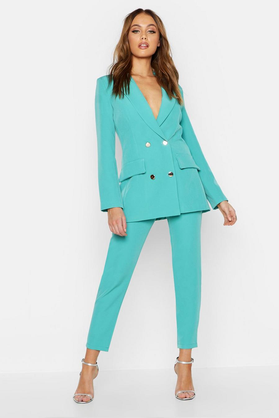 Jade Double Breasted Military Blazer