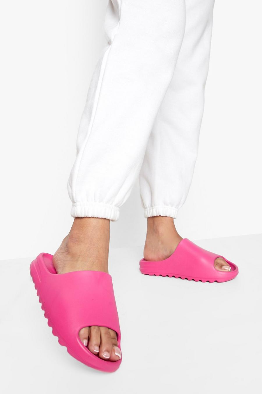 Hot pink Dikke Slippers