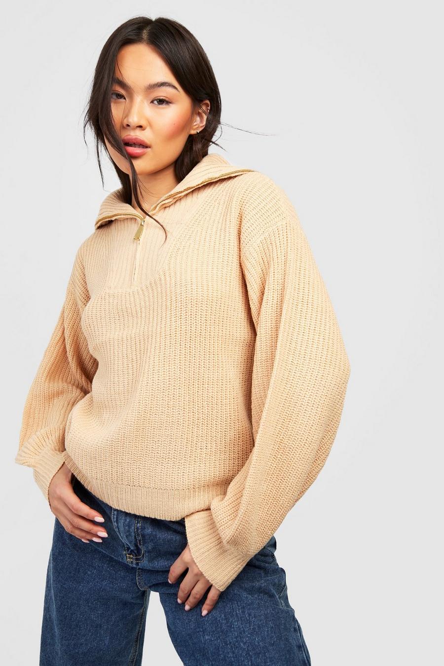 Biscuit Oversized Collar Sweater