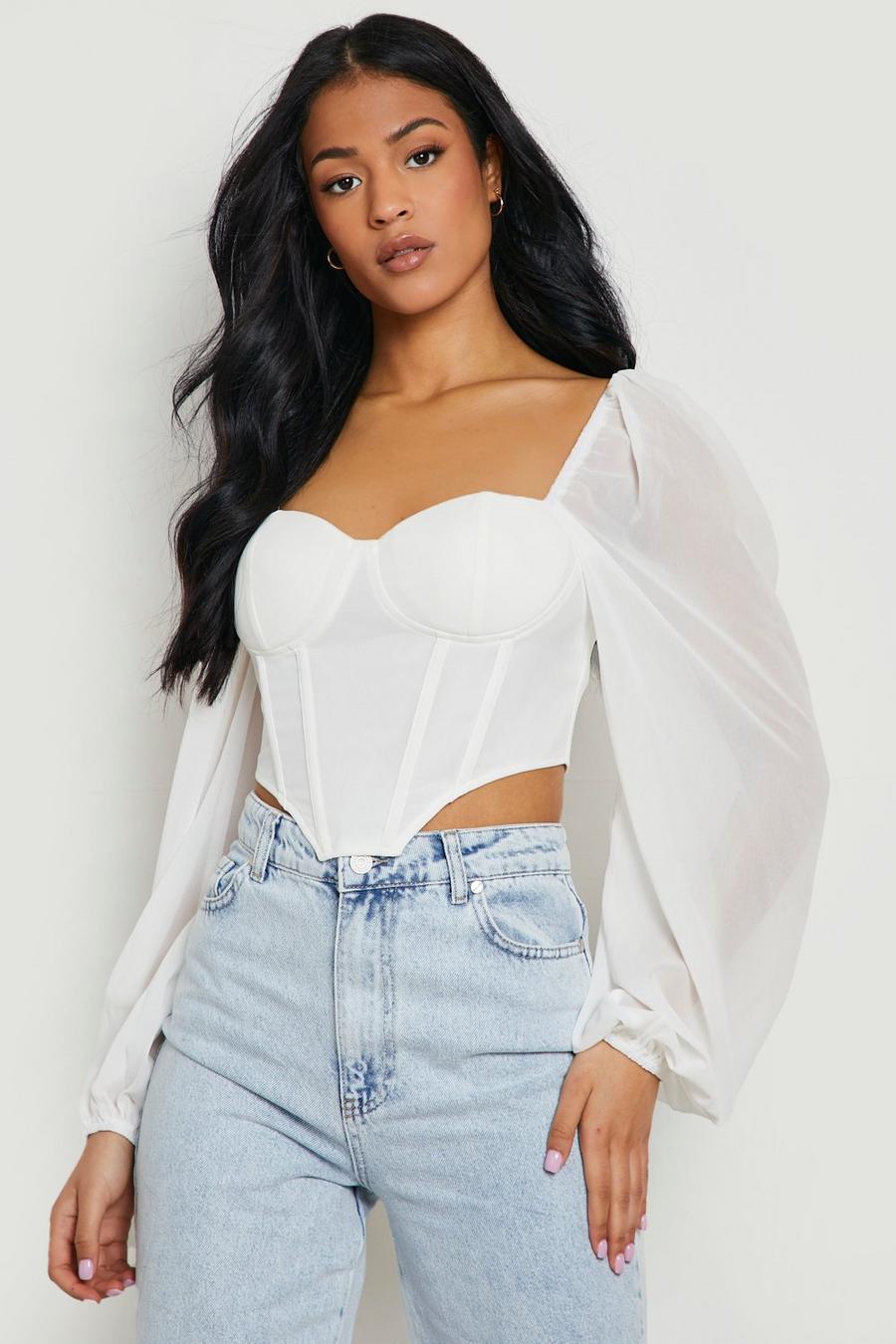 Ivory Tall Corset Top