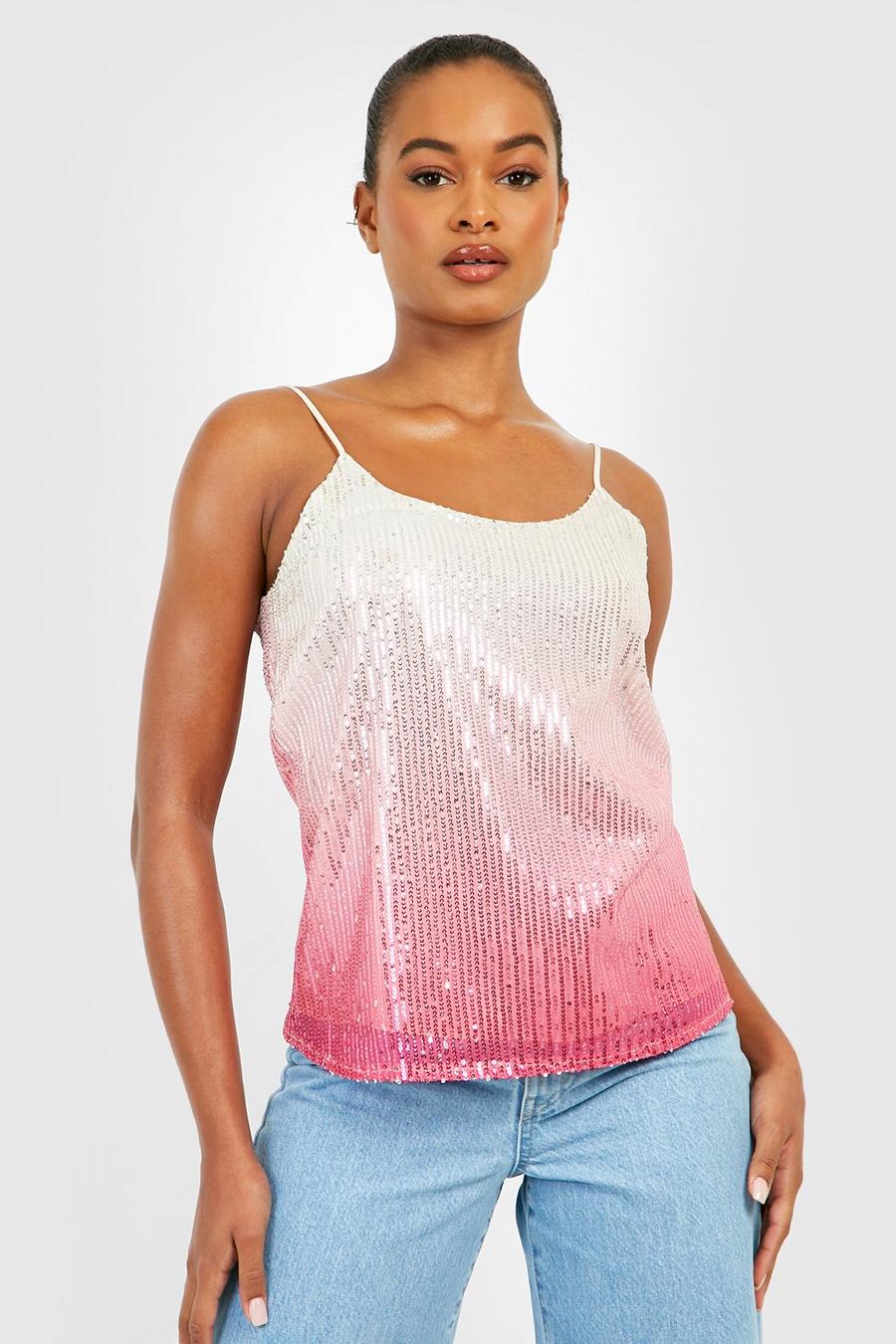 Tall Ombre Sequin Cami