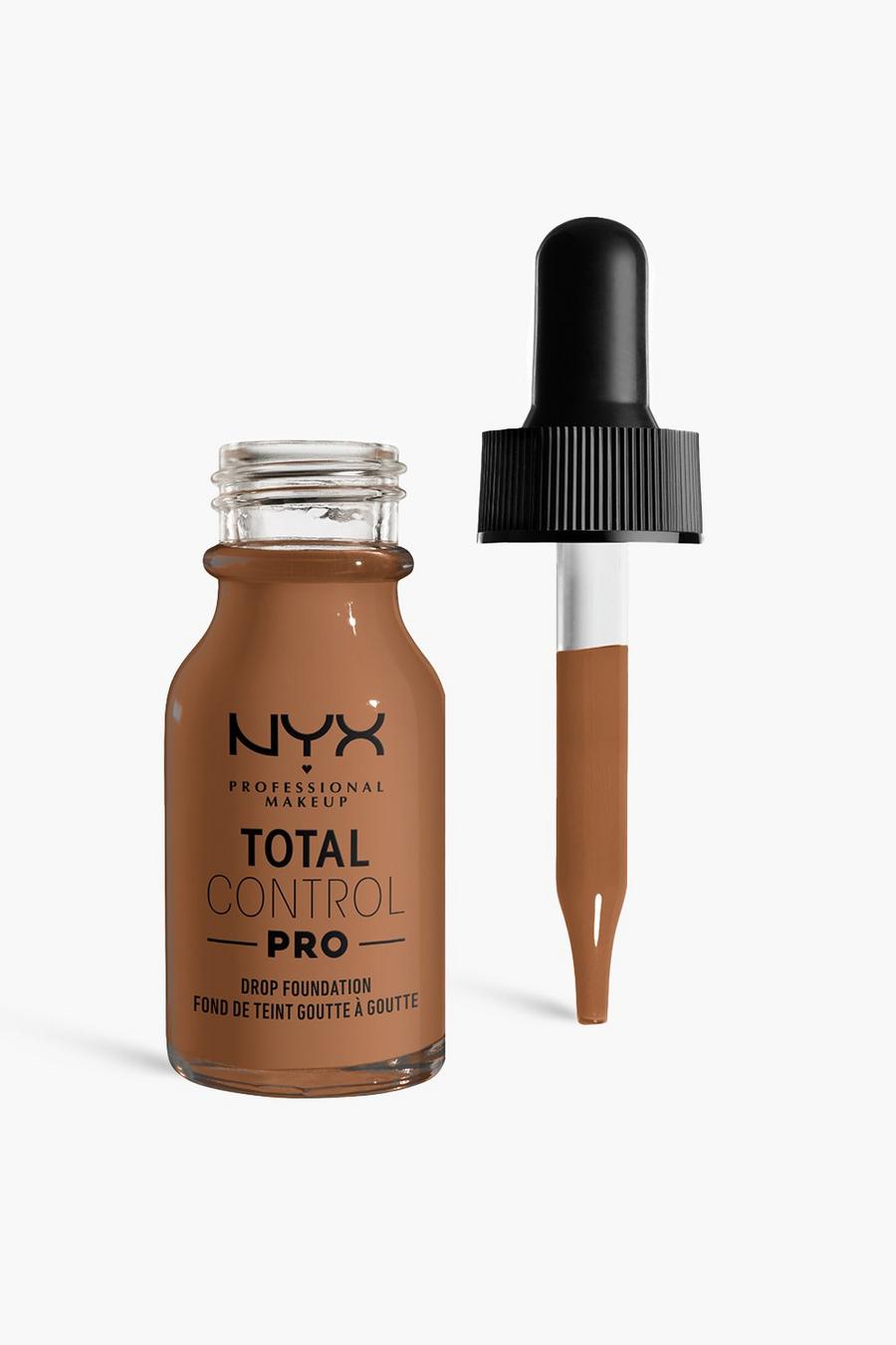 NYX Professional Makeup Total Control Pro Drop Controllable Coverage Foundation, Mahogany