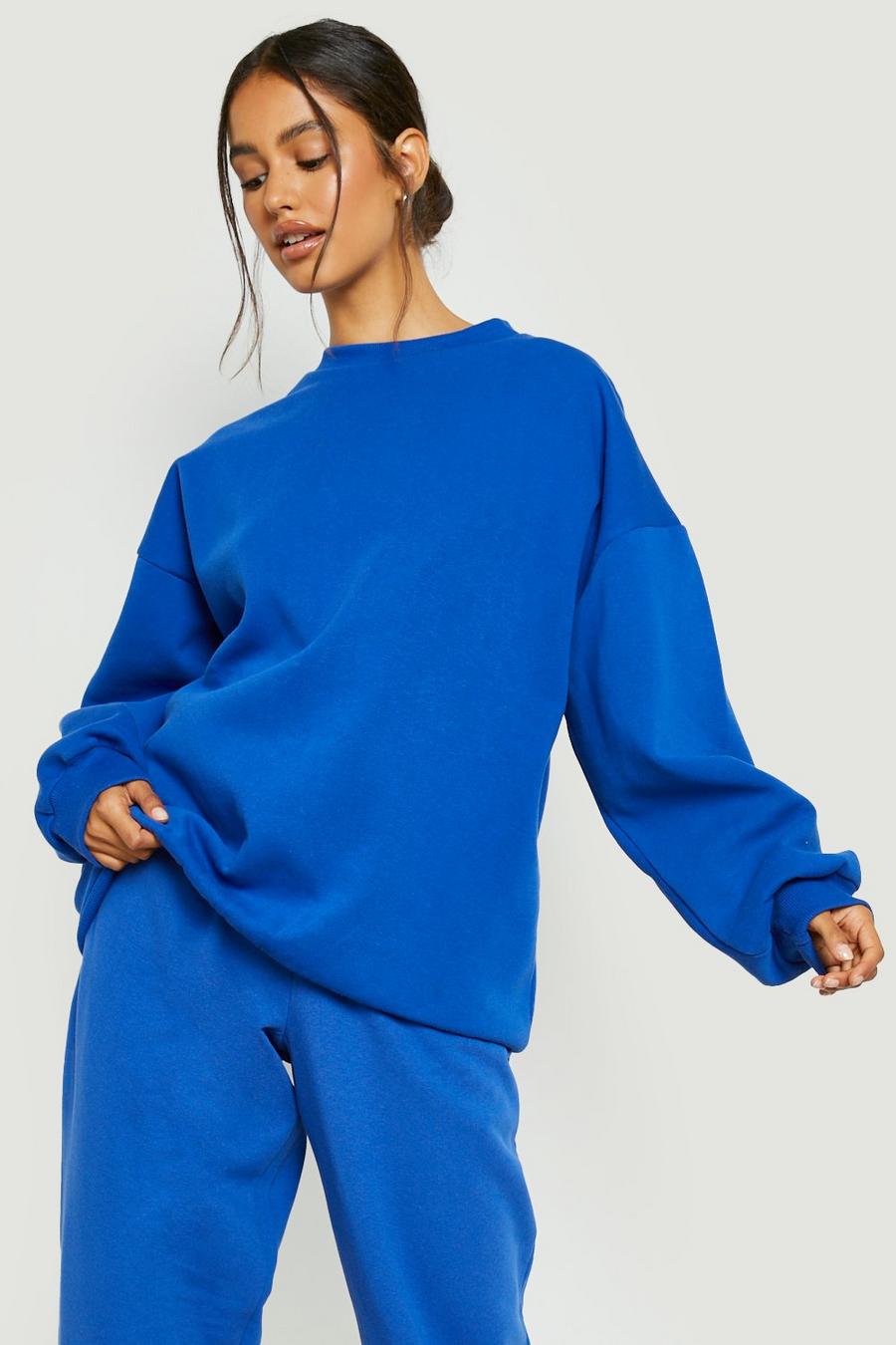 Basic Oversize Sweatshirt, Cobalt image number 1