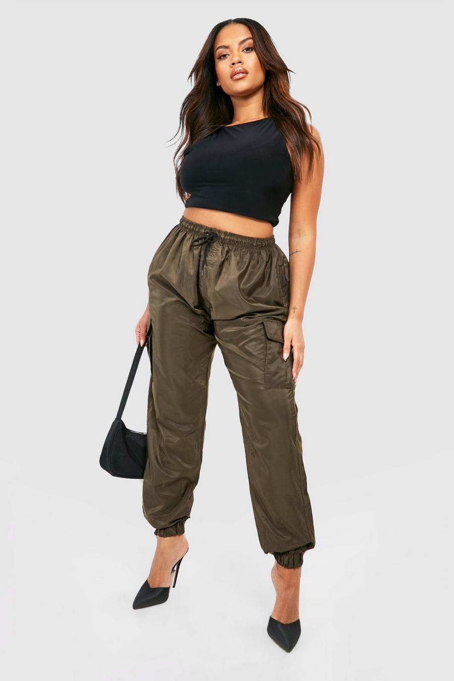 Olive Plus Shell Cargo Pants