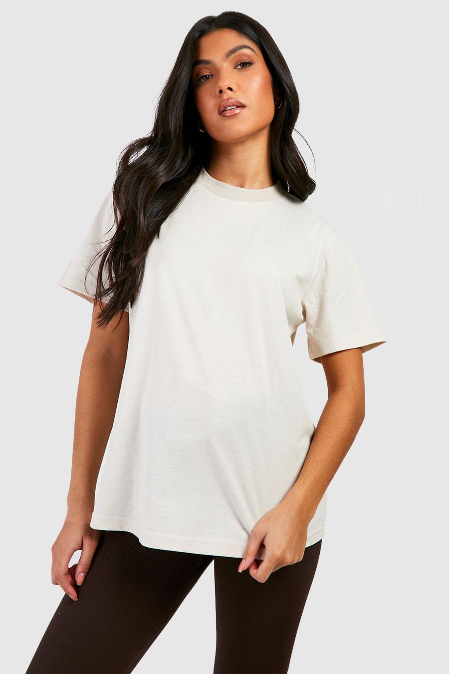 Maternité - T-shirt de grossesse ample en coton, Stone