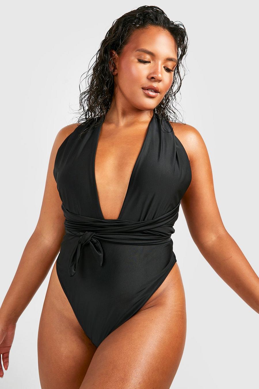 Black Plus Essentials Multiway Swimsuit