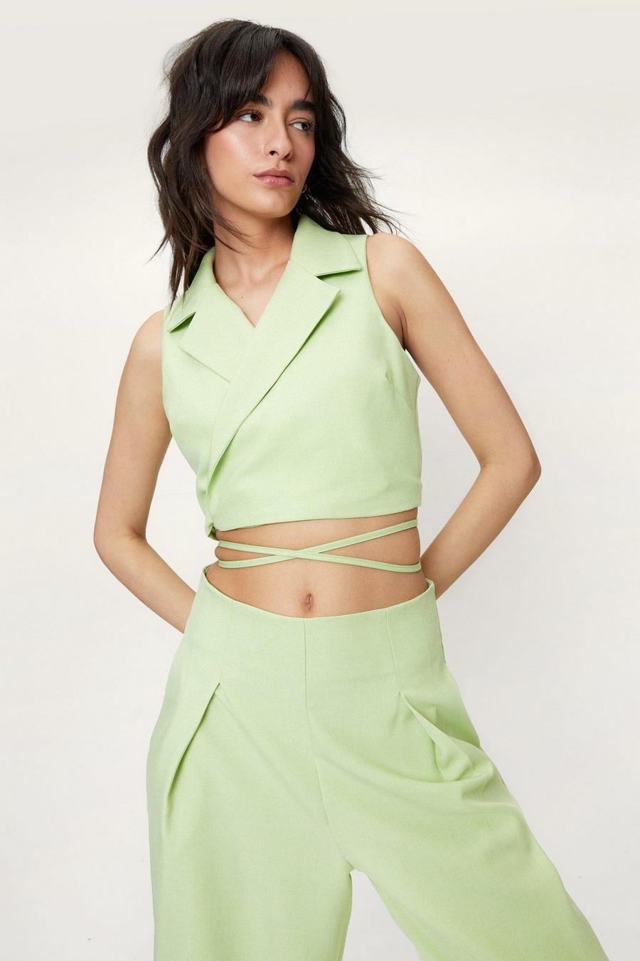 Cropped Two-Piece Vest image number 1