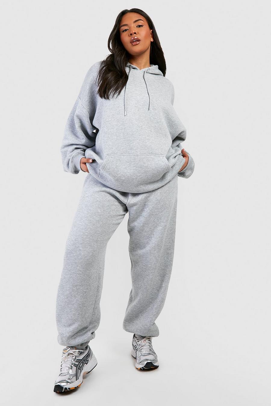 Plus Oversize Basic Jogginghose, Ash grey