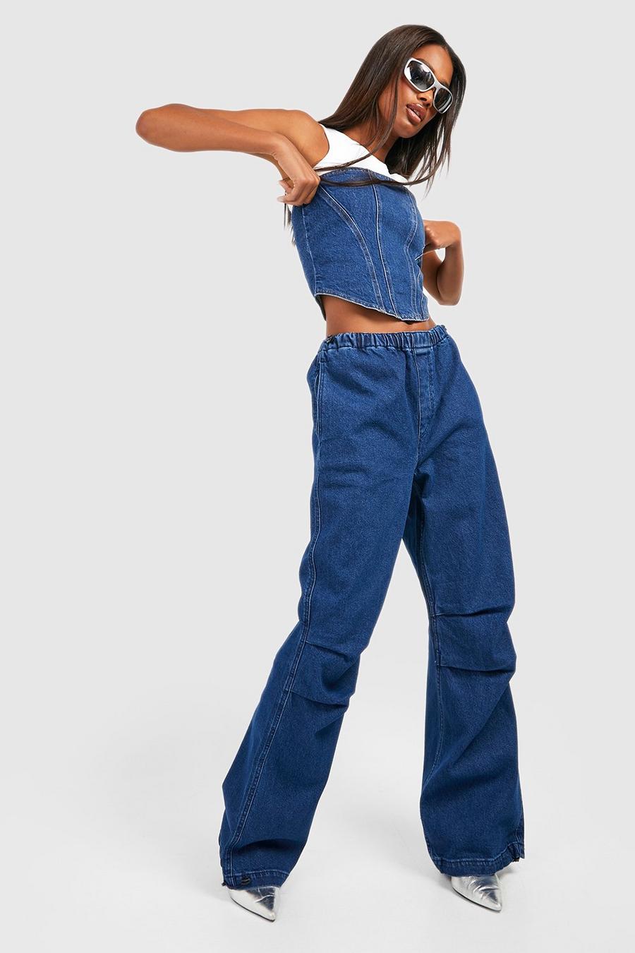 Oversize Jeans, Mid wash