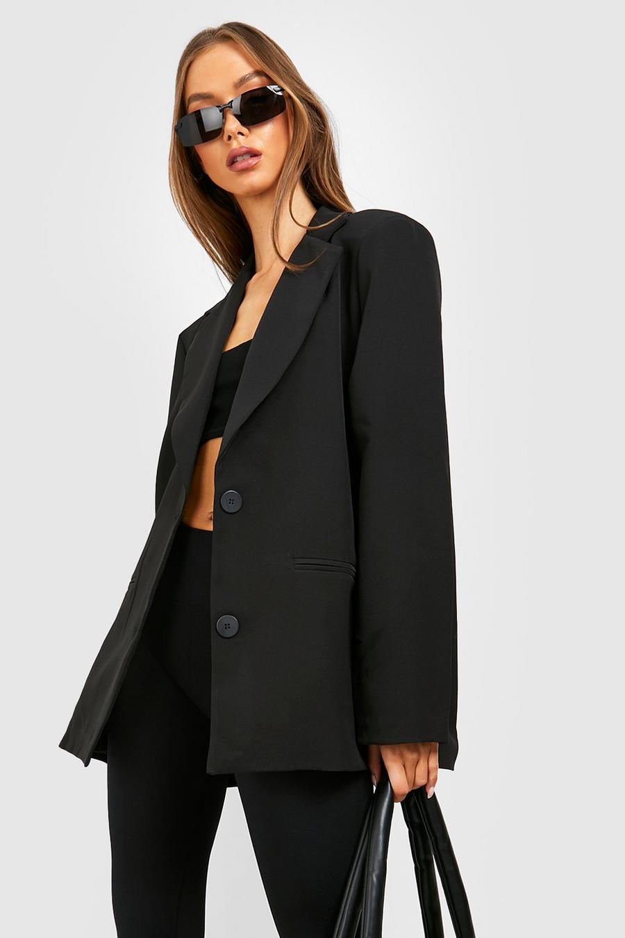 Black Oversized Tailored Blazer