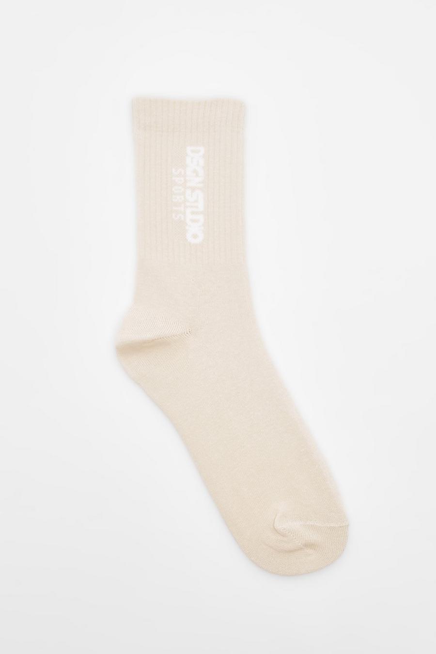 Sport-Socken mit Dsgn Studio Print, Cream