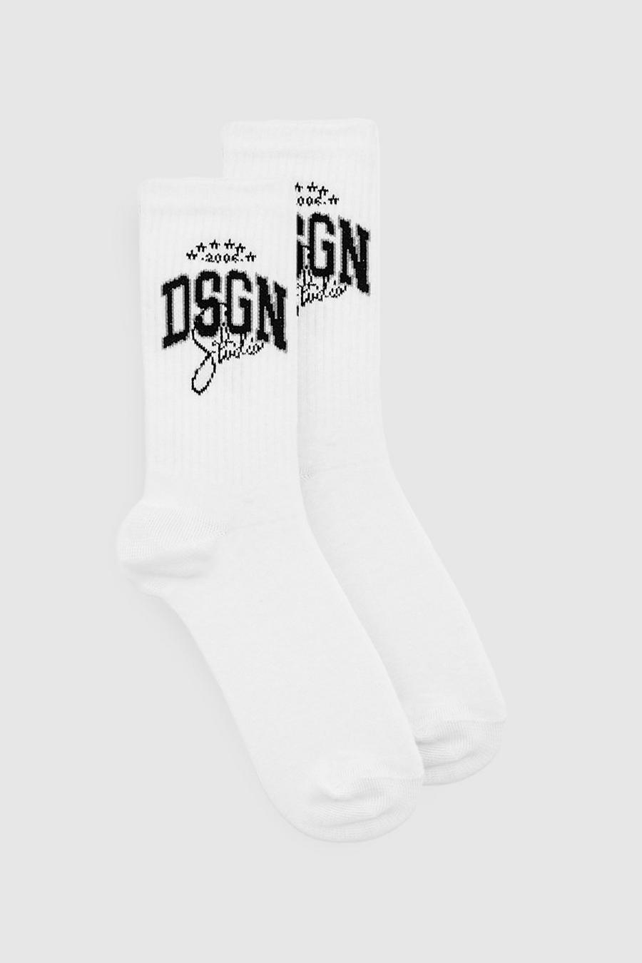 White Dsgn Studio Sports Sock