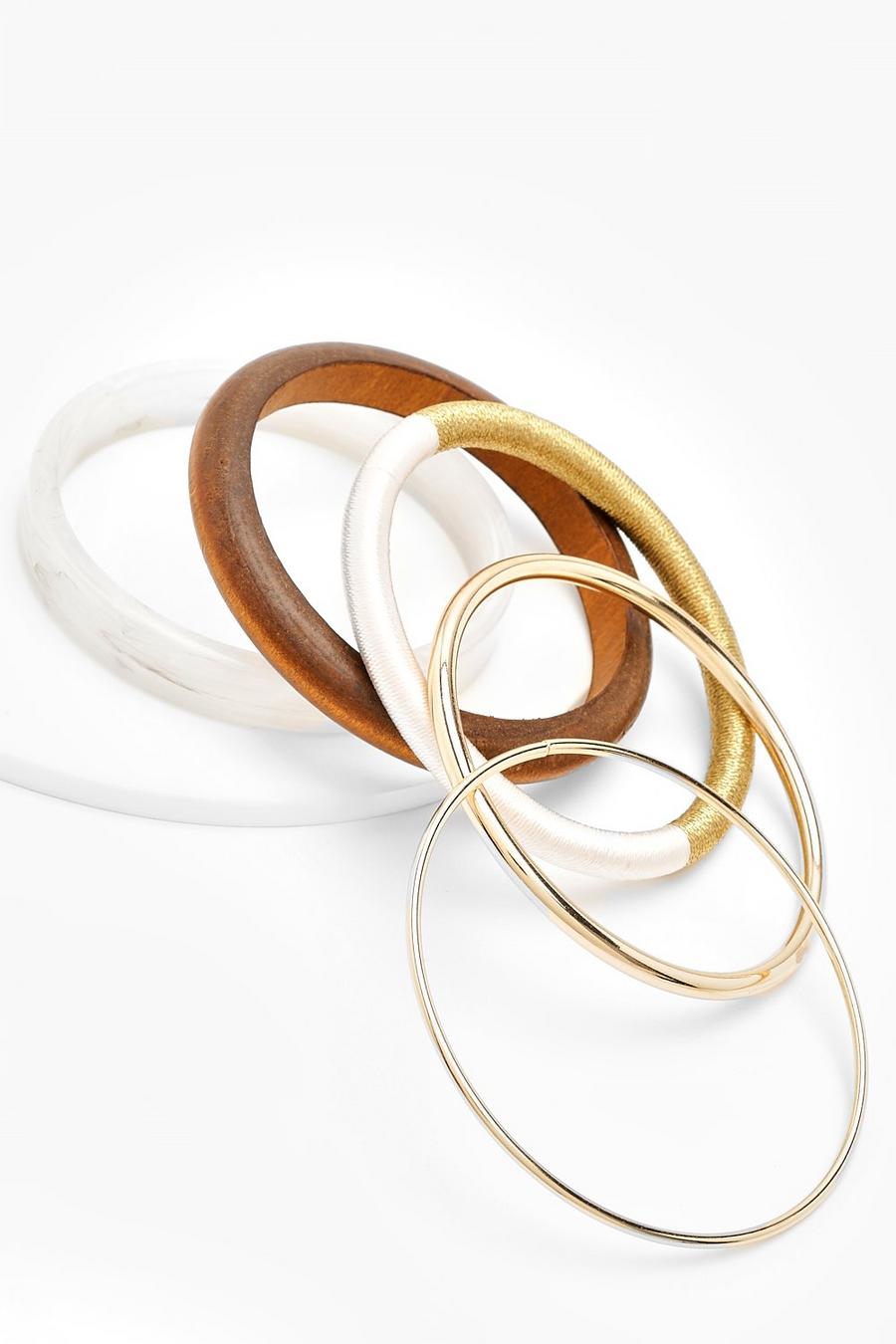 Brown Wooden Bangle Pack