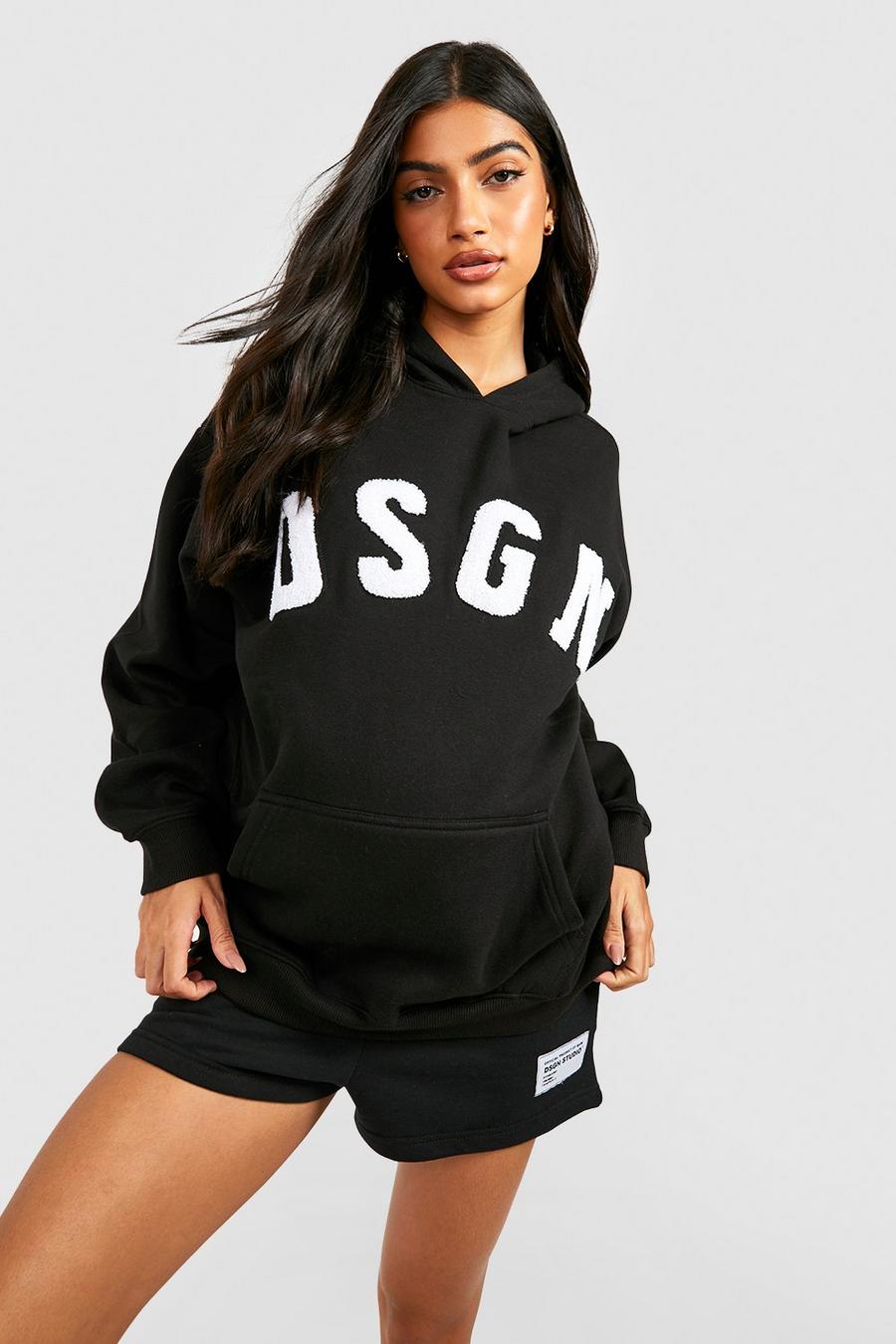 Black Dsgn Studio Mammakläder Oversize hoodie med slogan