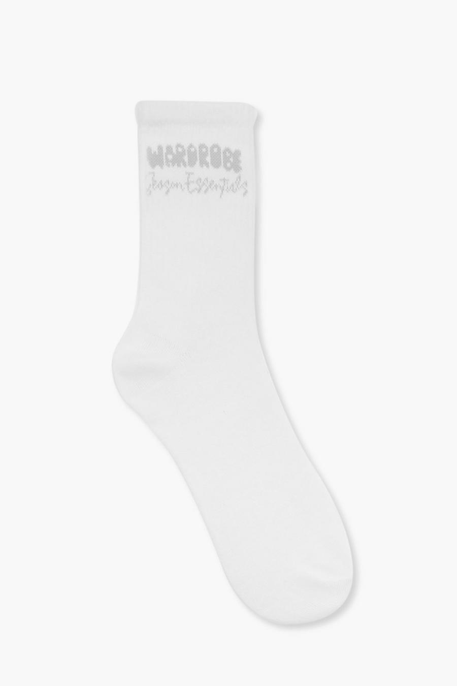 White Single Wardrobe Essentials Socks