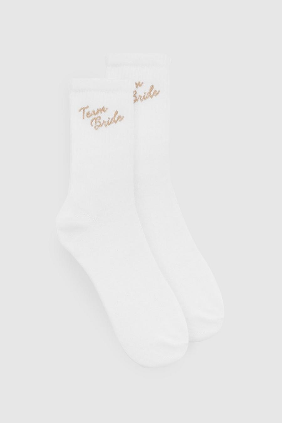 White Team Bride Socks