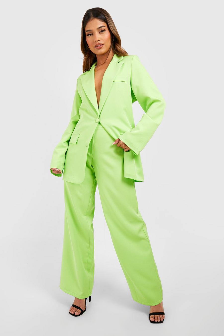Limeade Low Rise Straight Leg Tailored Pants