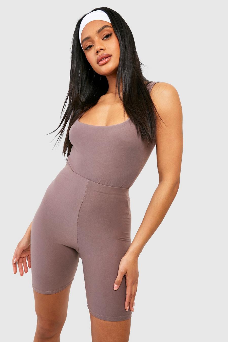 Short cycliste doux, Taupe image number 1